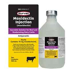 Moxidectin 1% Injection for Cattle  Durvet